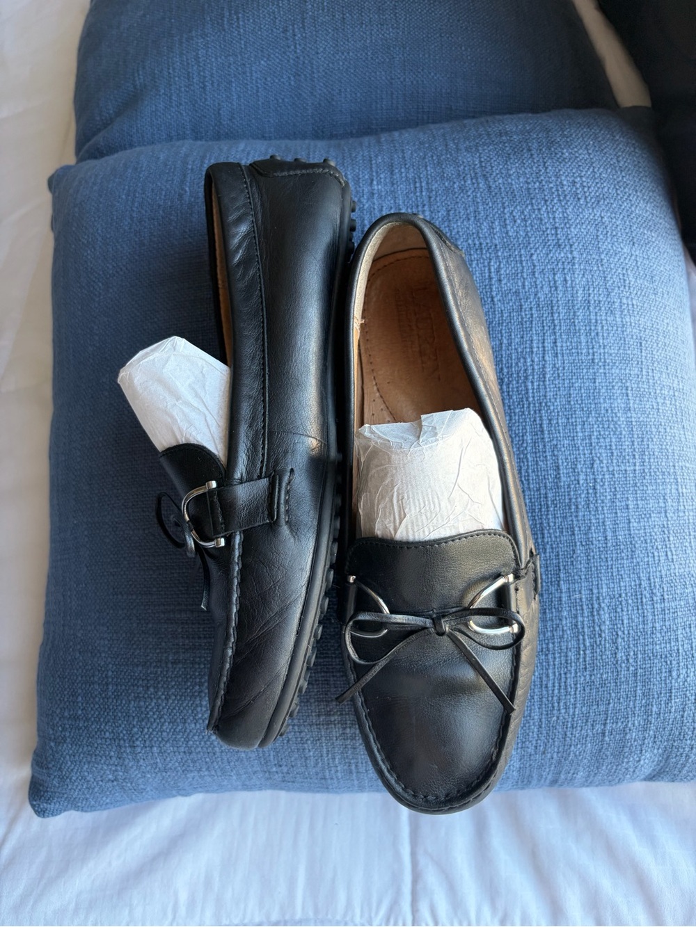Ralph Lauren Briley Genuine Leather Shoes Women’s 8.5 Soft Leather Like New
